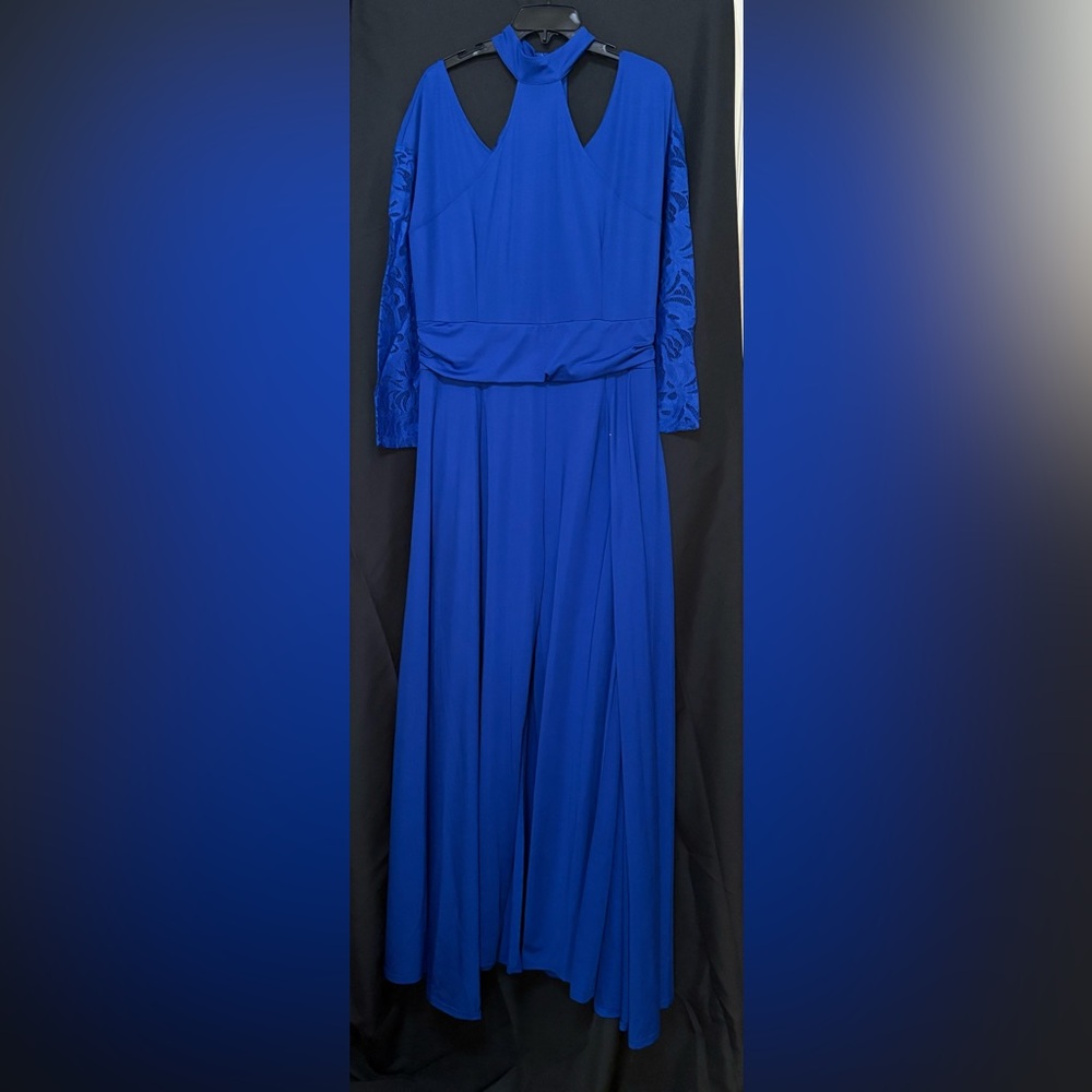 Elegant Blue Evening Dress Pantsuit